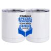 10 oz. White Stainless Steel Short Tumbler Thumbnail