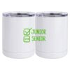 10 oz. White Stainless Steel Short Tumbler Thumbnail