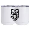 10 oz. White Stainless Steel Short Tumbler Thumbnail