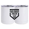 10 oz. White Stainless Steel Short Tumbler Thumbnail