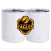 10 oz. White Stainless Steel Short Tumbler Thumbnail
