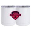 10 oz. White Stainless Steel Short Tumbler Thumbnail