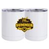 10 oz. White Stainless Steel Short Tumbler Thumbnail