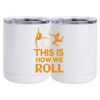 10 oz. White Stainless Steel Short Tumbler Thumbnail