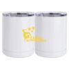 10 oz. White Stainless Steel Short Tumbler Thumbnail