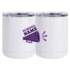 10 oz. White Stainless Steel Short Tumbler Thumbnail