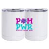 10 oz. White Stainless Steel Short Tumbler Thumbnail
