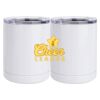 10 oz. White Stainless Steel Short Tumbler Thumbnail
