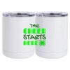 10 oz. White Stainless Steel Short Tumbler Thumbnail