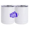 10 oz. White Stainless Steel Short Tumbler Thumbnail