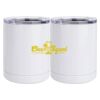 10 oz. White Stainless Steel Short Tumbler Thumbnail
