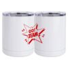 10 oz. White Stainless Steel Short Tumbler Thumbnail