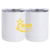 10 oz. White Stainless Steel Short Tumbler Thumbnail