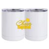 10 oz. White Stainless Steel Short Tumbler Thumbnail