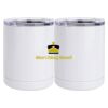10 oz. White Stainless Steel Short Tumbler Thumbnail