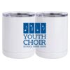 10 oz. White Stainless Steel Short Tumbler Thumbnail