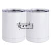 10 oz. White Stainless Steel Short Tumbler Thumbnail
