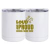 10 oz. White Stainless Steel Short Tumbler Thumbnail
