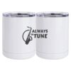 10 oz. White Stainless Steel Short Tumbler Thumbnail