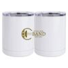 10 oz. White Stainless Steel Short Tumbler Thumbnail