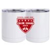 10 oz. White Stainless Steel Short Tumbler Thumbnail