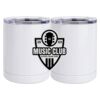 10 oz. White Stainless Steel Short Tumbler Thumbnail