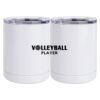 10 oz. White Stainless Steel Short Tumbler Thumbnail