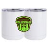 10 oz. White Stainless Steel Short Tumbler Thumbnail