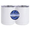 10 oz. White Stainless Steel Short Tumbler Thumbnail