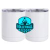 10 oz. White Stainless Steel Short Tumbler Thumbnail