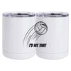 10 oz. White Stainless Steel Short Tumbler Thumbnail