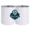 10 oz. White Stainless Steel Short Tumbler Thumbnail