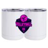 10 oz. White Stainless Steel Short Tumbler Thumbnail
