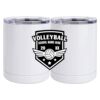 10 oz. White Stainless Steel Short Tumbler Thumbnail