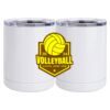 10 oz. White Stainless Steel Short Tumbler Thumbnail