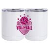 10 oz. White Stainless Steel Short Tumbler Thumbnail