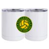 10 oz. White Stainless Steel Short Tumbler Thumbnail