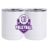 10 oz. White Stainless Steel Short Tumbler Thumbnail