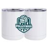 10 oz. White Stainless Steel Short Tumbler Thumbnail