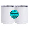 10 oz. White Stainless Steel Short Tumbler Thumbnail