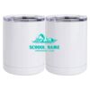 10 oz. White Stainless Steel Short Tumbler Thumbnail