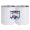 10 oz. White Stainless Steel Short Tumbler Thumbnail