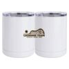 10 oz. White Stainless Steel Short Tumbler Thumbnail