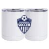 10 oz. White Stainless Steel Short Tumbler Thumbnail