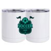 10 oz. White Stainless Steel Short Tumbler Thumbnail