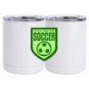 10 oz. White Stainless Steel Short Tumbler Thumbnail