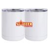 10 oz. White Stainless Steel Short Tumbler Thumbnail