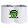 10 oz. White Stainless Steel Short Tumbler Thumbnail