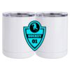10 oz. White Stainless Steel Short Tumbler Thumbnail