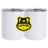 10 oz. White Stainless Steel Short Tumbler Thumbnail